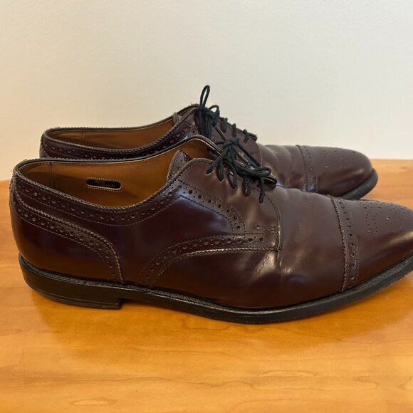 Allen Edmonds Sanford Wingtips in Wine - 11 D main image 4